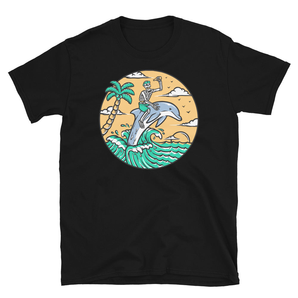 Explore the Ocean with Dolphin Fit Unisex Softstyle T-Shirt