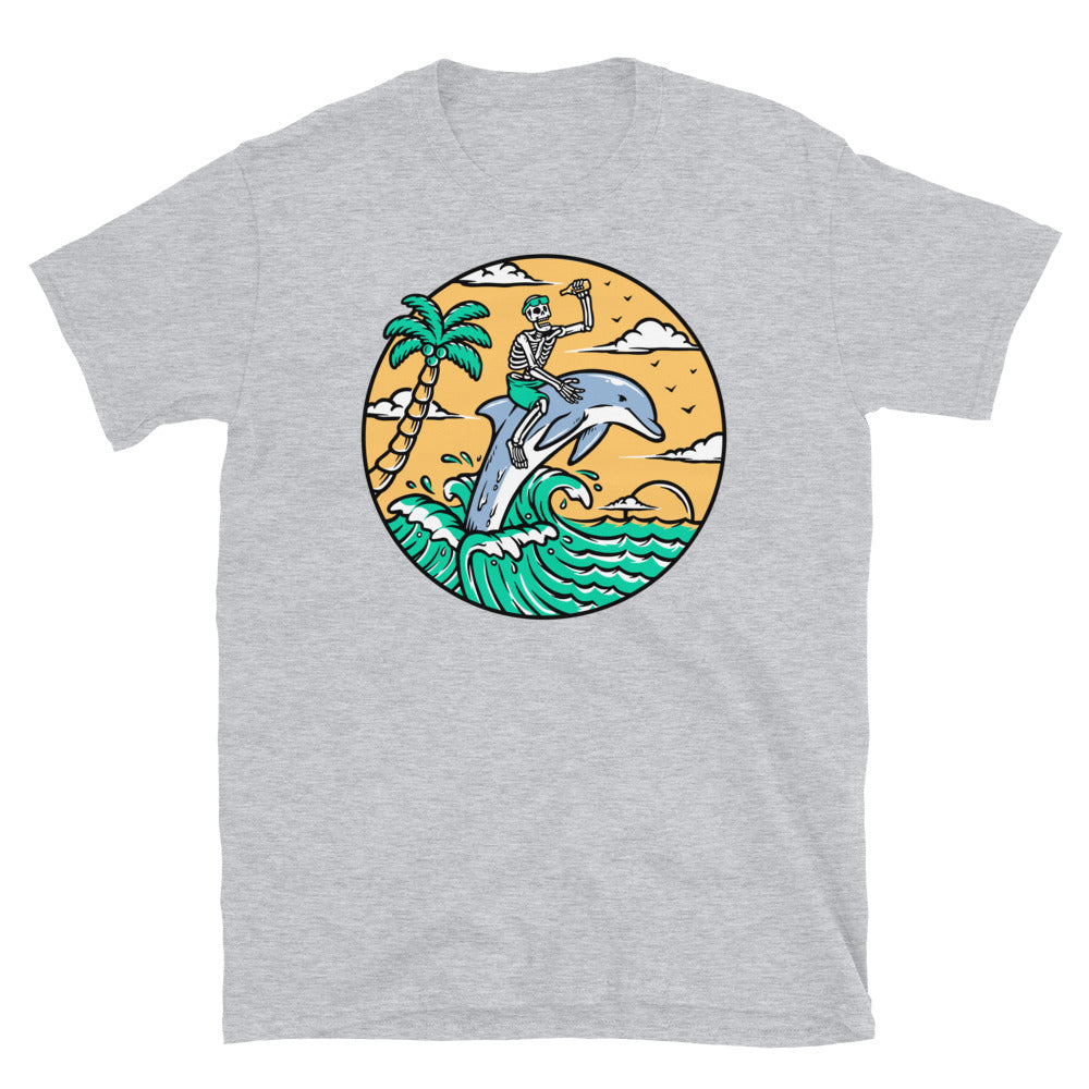 Explore the Ocean with Dolphin Fit Unisex Softstyle T-Shirt