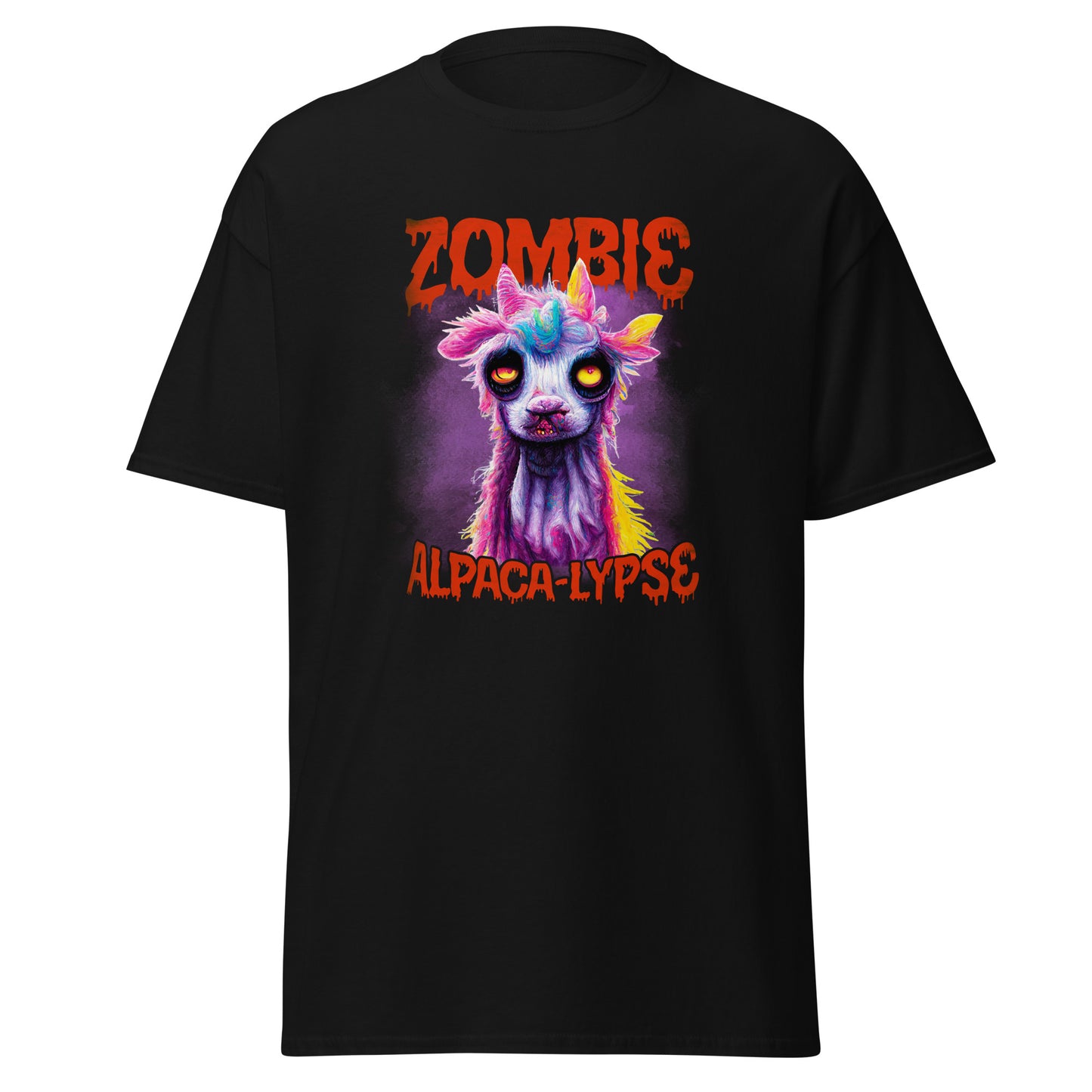 Zombie Alpaka, Halloween Lama, Halloween Soft Style T-Shirt