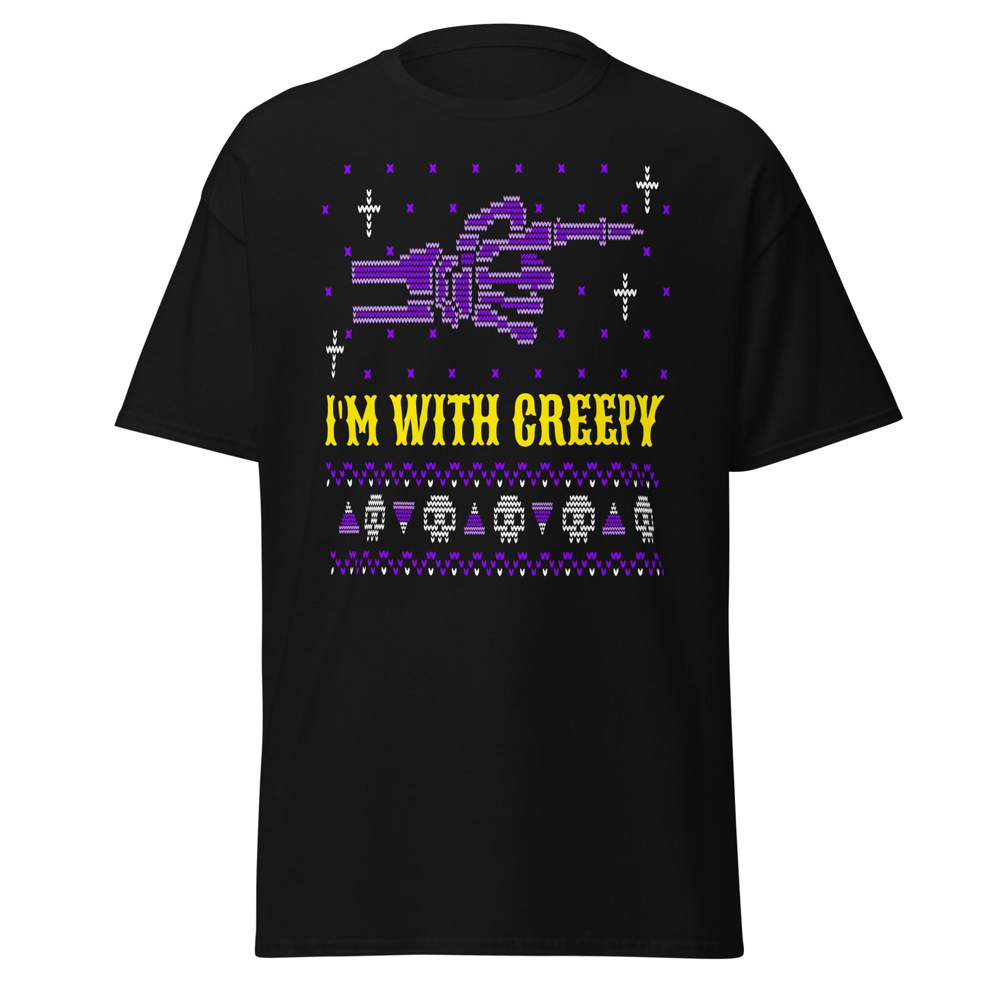 I Am With Creepy, Ugly Halloween Sweater , Halloween T-Shirt