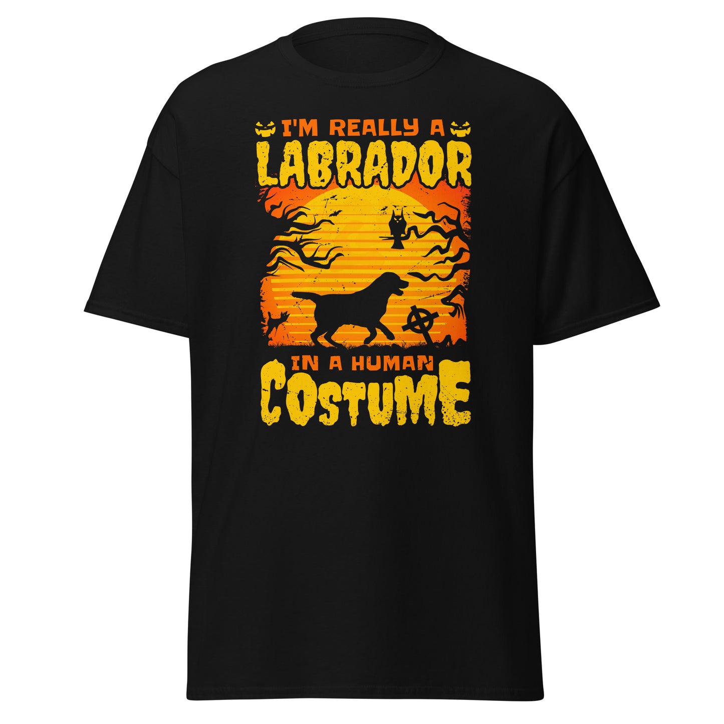 Soy realmente un LABRADOR en un disfraz humano, camiseta de estilo suave de Halloween