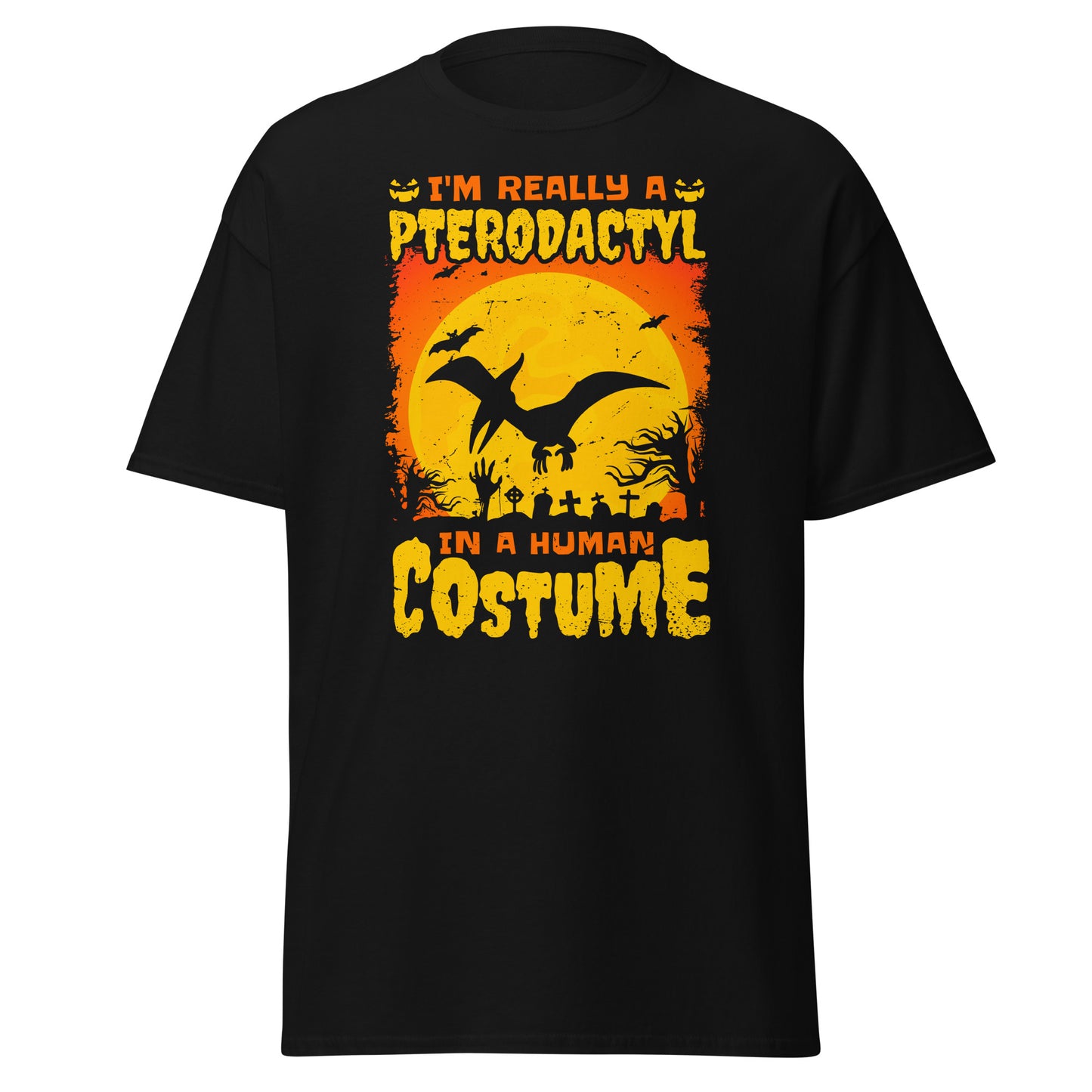 Soy realmente un PTERODACTYL en un disfraz humano, camiseta de estilo suave de Halloween