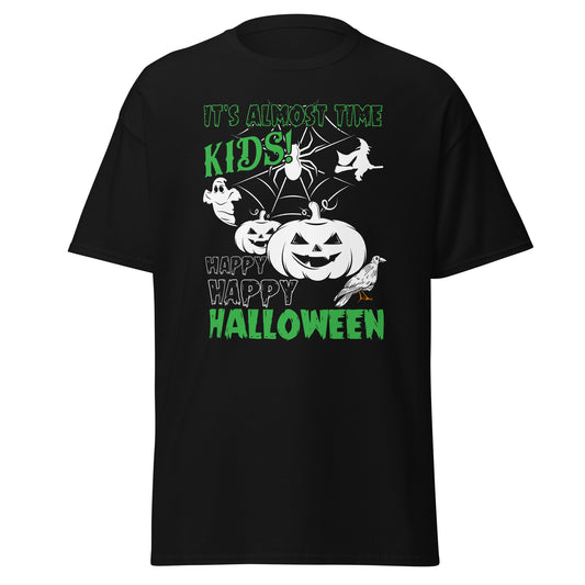 Es casi la hora, camiseta de algodón pesado de estilo suave con diseño de Halloween