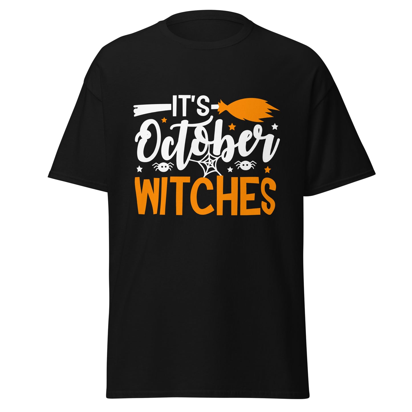 Es Octubre Brujas, Camiseta de algodón pesado de estilo suave con diseño de Halloween