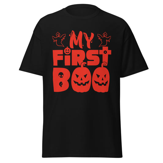 My First Boo, camiseta de algodón pesado de estilo suave con diseño de Halloween