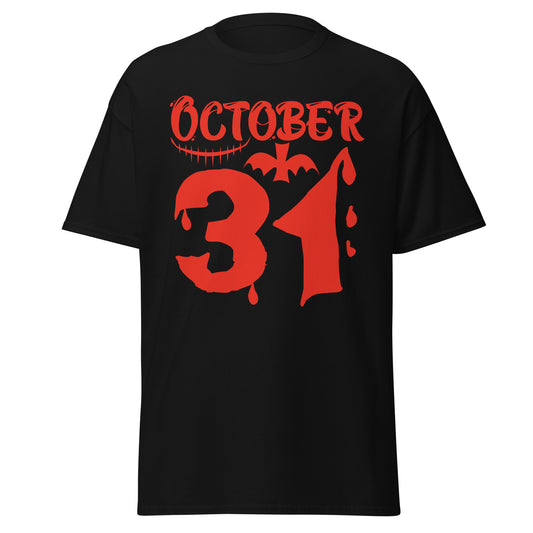 31 de octubre Diversión, diseño de Halloween Camiseta de algodón pesado de estilo suave