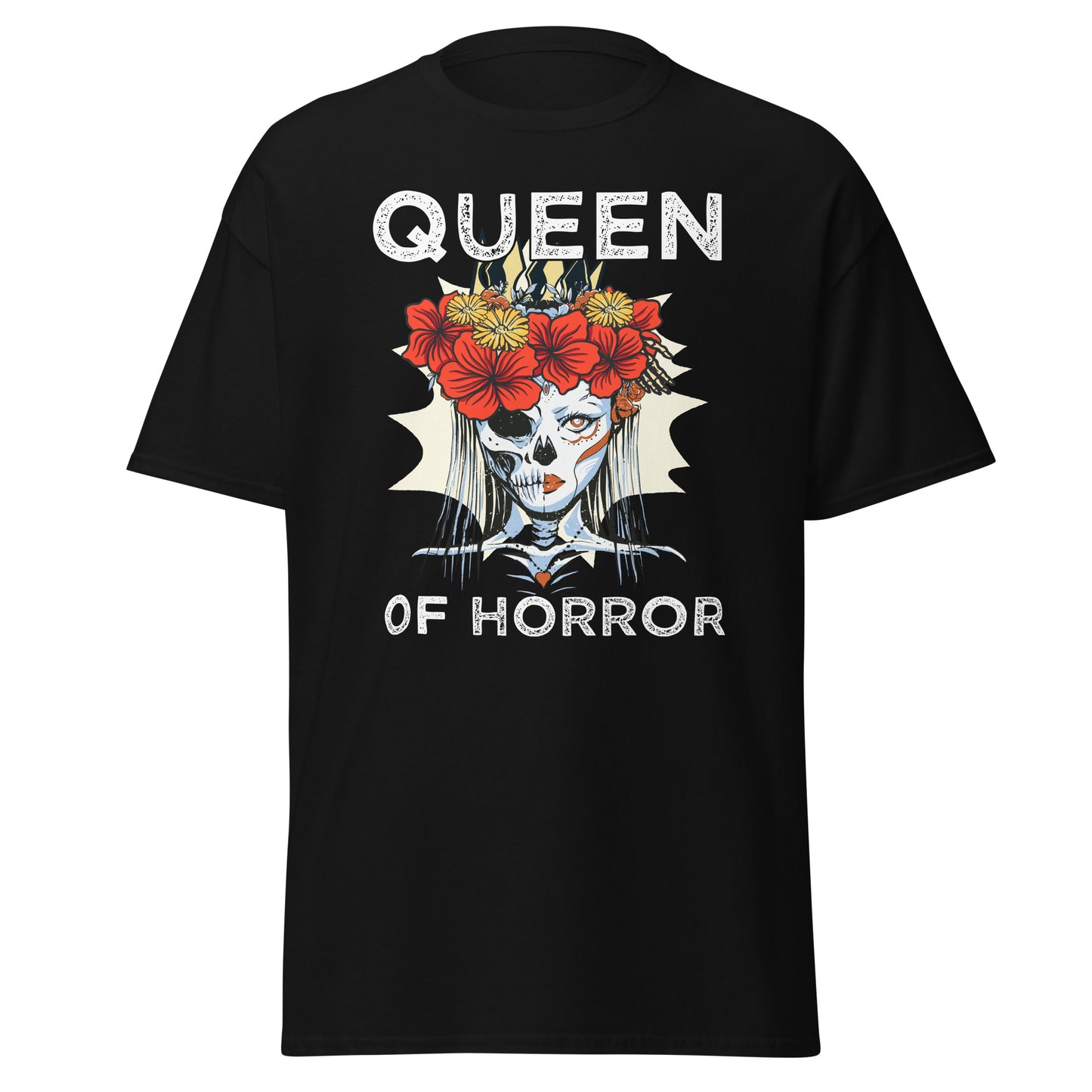 Queen of Horror , Halloween Design Soft Style Heavy Cotton T-Shirt