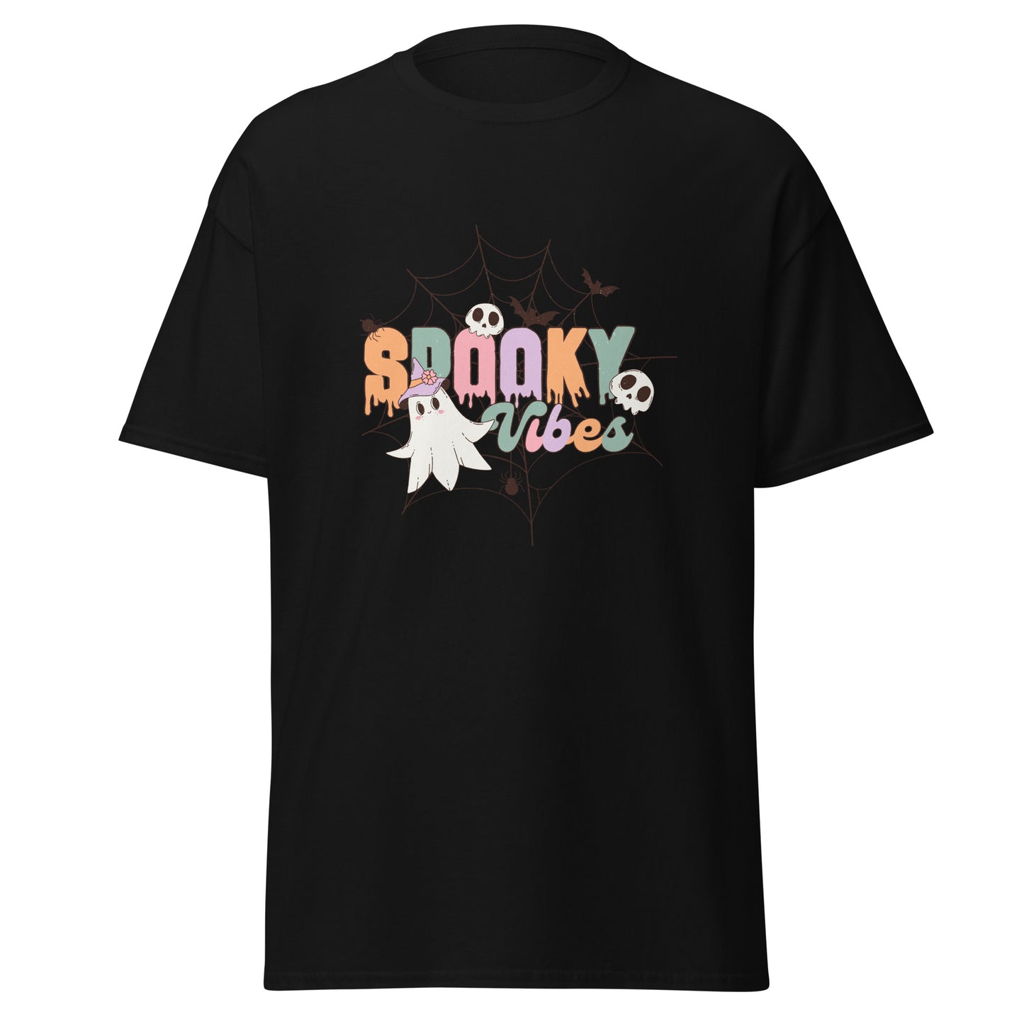 Spooky vibes , Halloween Design Soft Style Heavy Cotton T-Shirt