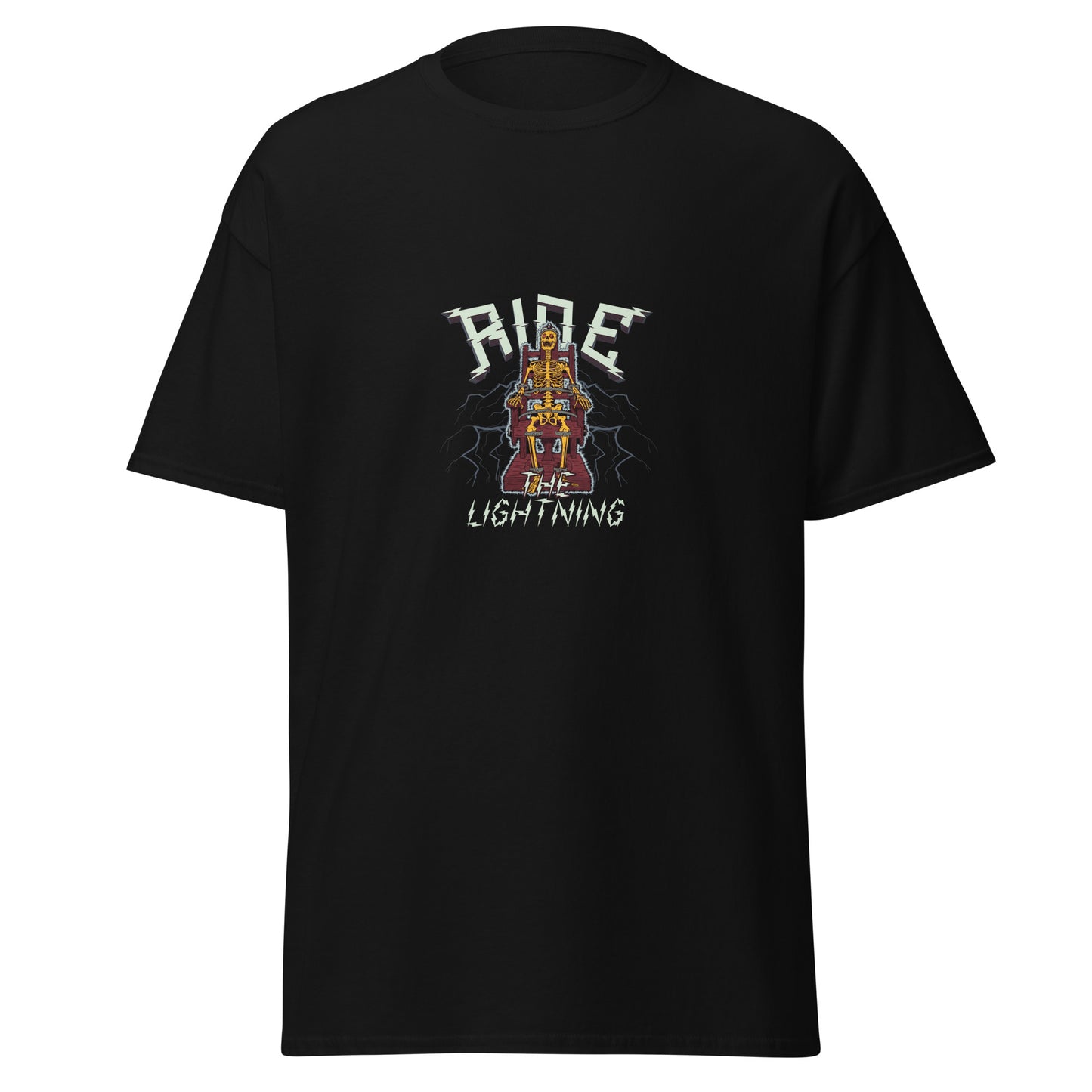 Ride The Lightning, Halloween-Design, weiches T-Shirt aus schwerer Baumwolle