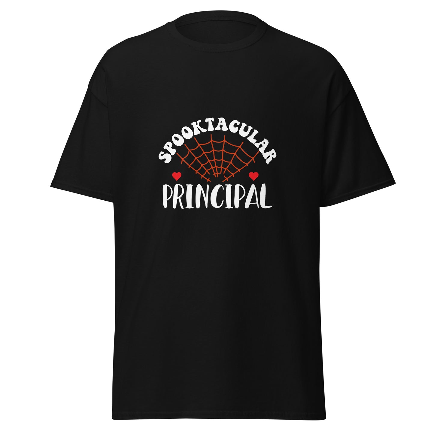 SpookTacular Principal, Camiseta de algodón pesado de estilo suave con diseño de Halloween