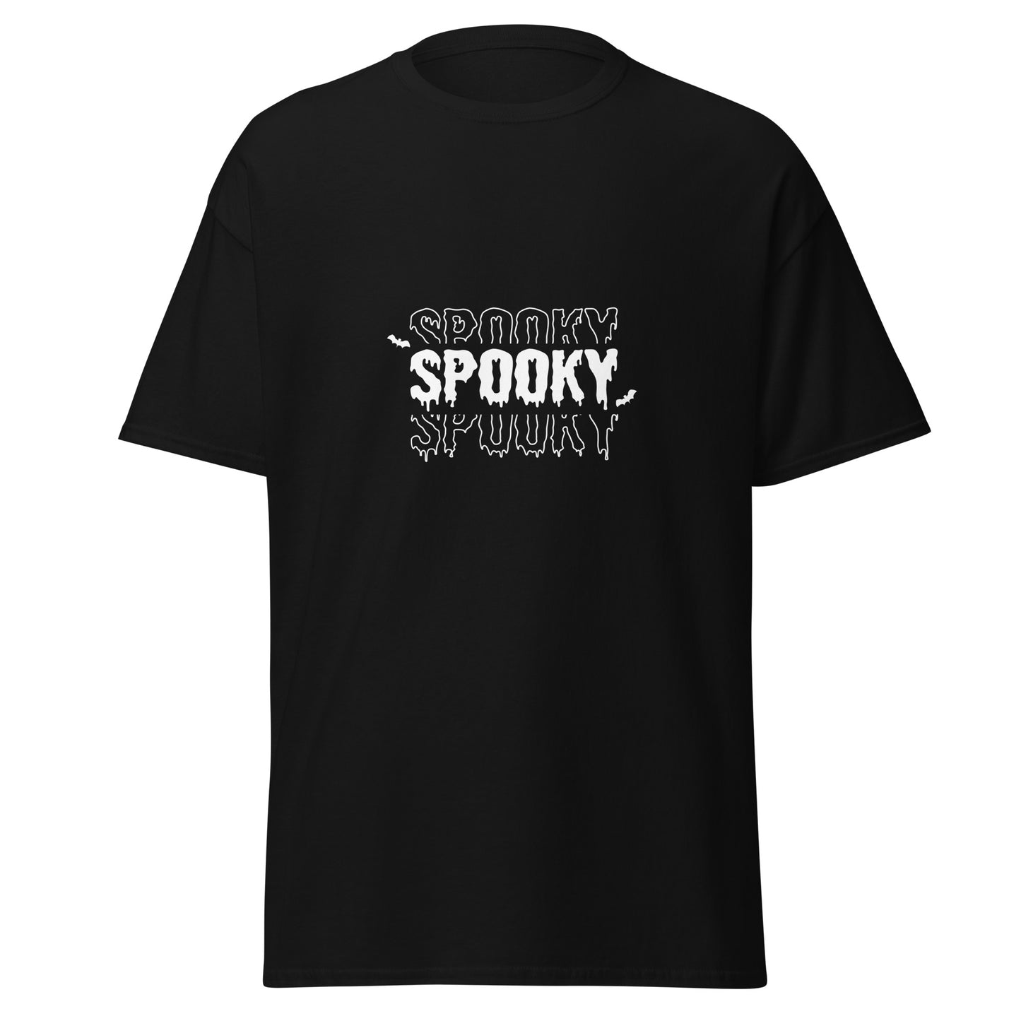 Gruseliges, weiches T-Shirt aus schwerer Baumwolle im Halloween-Design