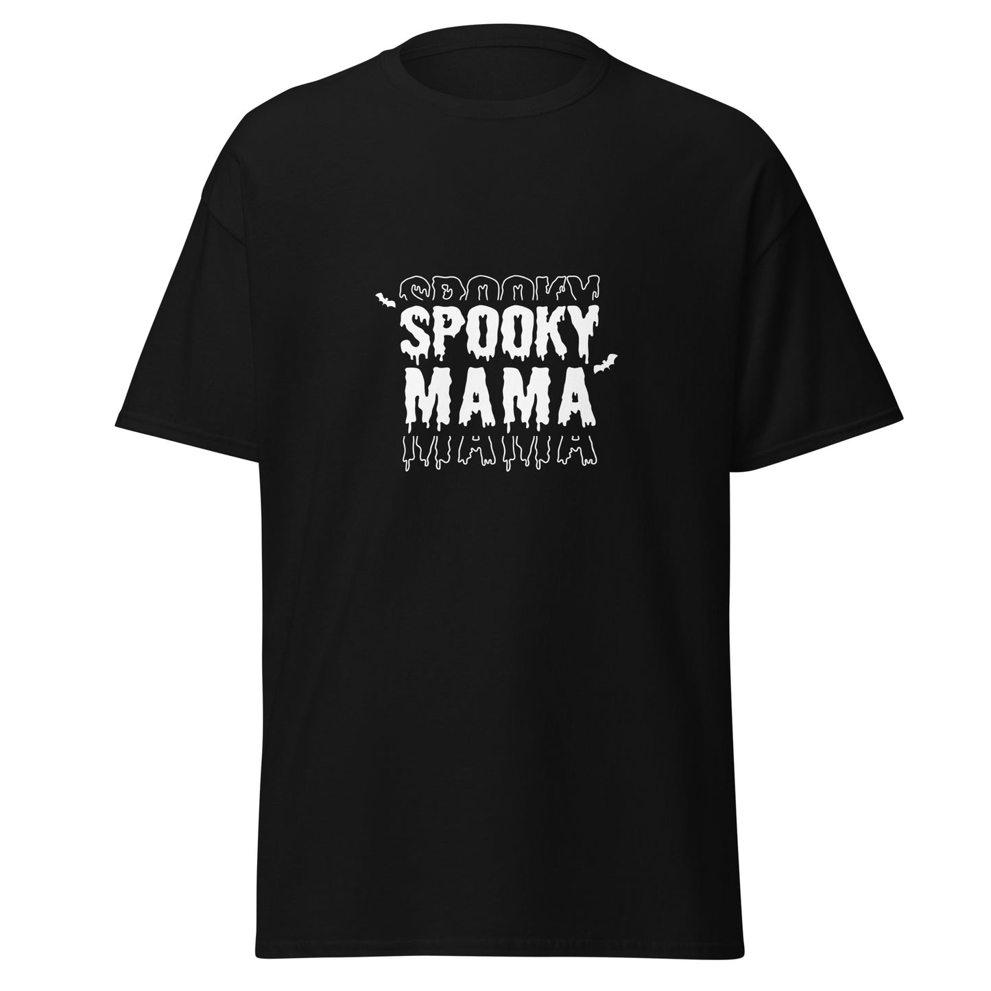 SPOOKY MAMA, Camiseta de algodón pesado de estilo suave con diseño de Halloween