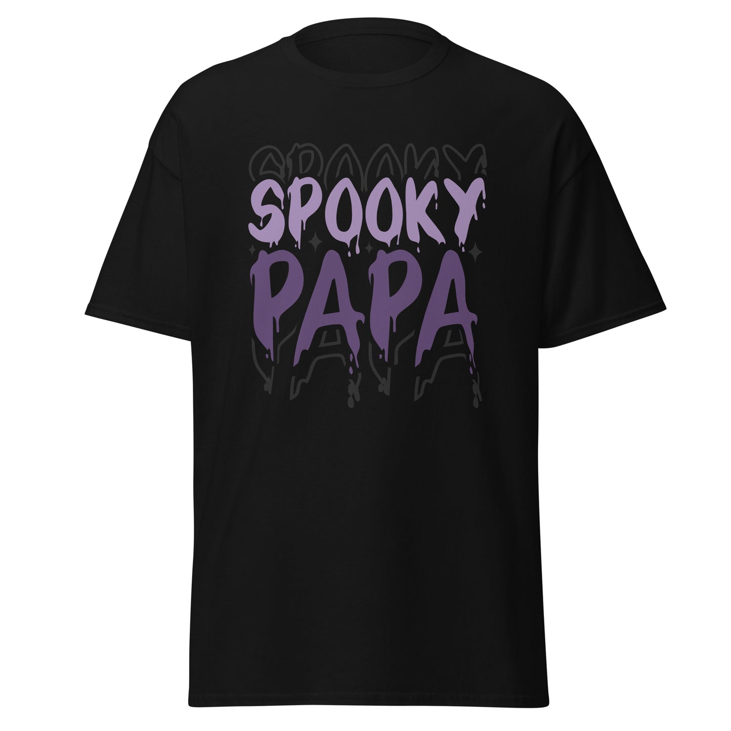 SPOOKY PAPA, camiseta de algodón pesado de estilo suave con diseño de Halloween