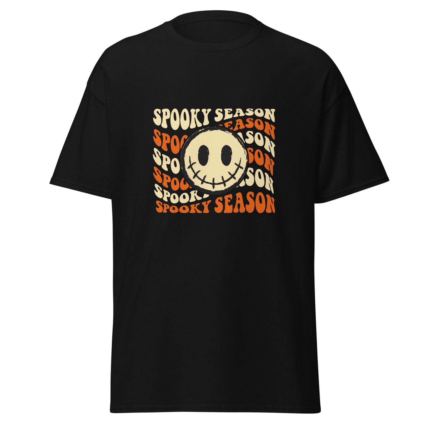 SPOOKY SEASON , Halloween Design Soft Style Heavy Cotton T-Shirt