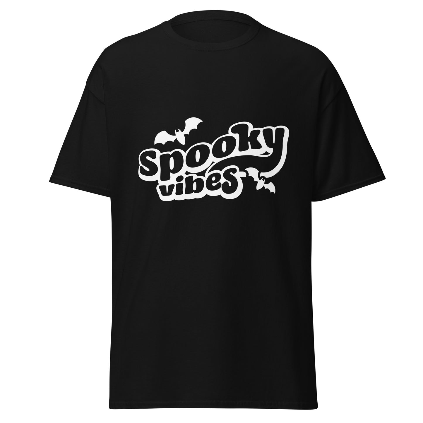 Spooky Vibes , Halloween Design Soft Style Heavy Cotton T-Shirt