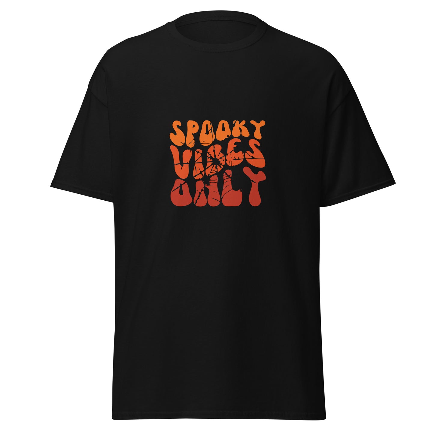 Spooky Vibes Only , Halloween Design Soft Style Heavy Cotton T-Shirt