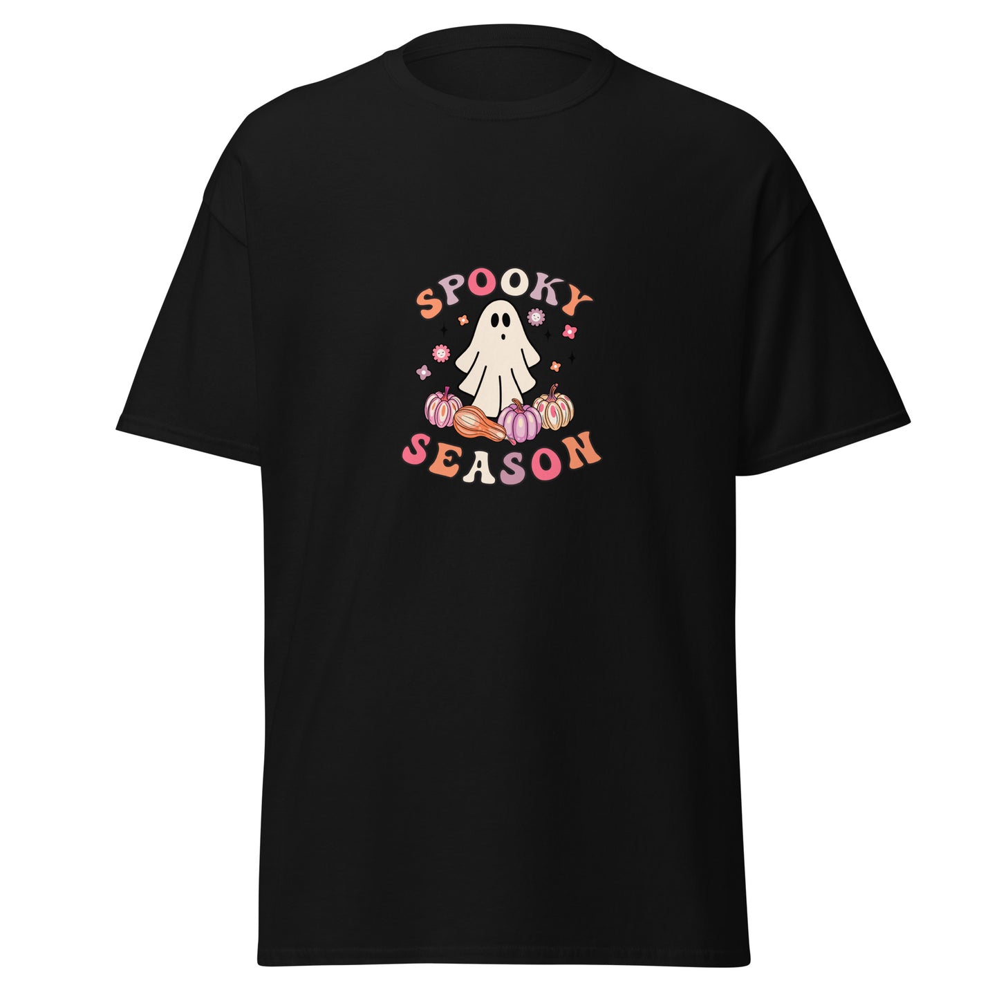 Temporada espeluznante, camiseta de algodón pesado de estilo suave con diseño de Halloween