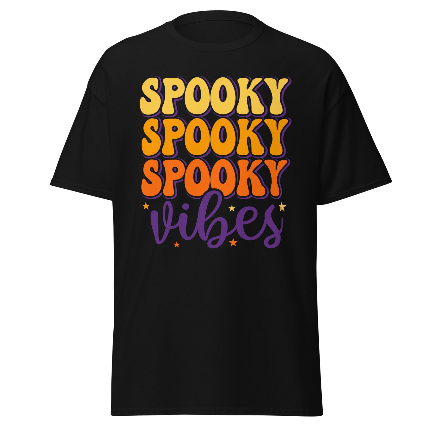 Spooky Vibes, camiseta de algodón pesado de estilo suave con diseño de Halloween