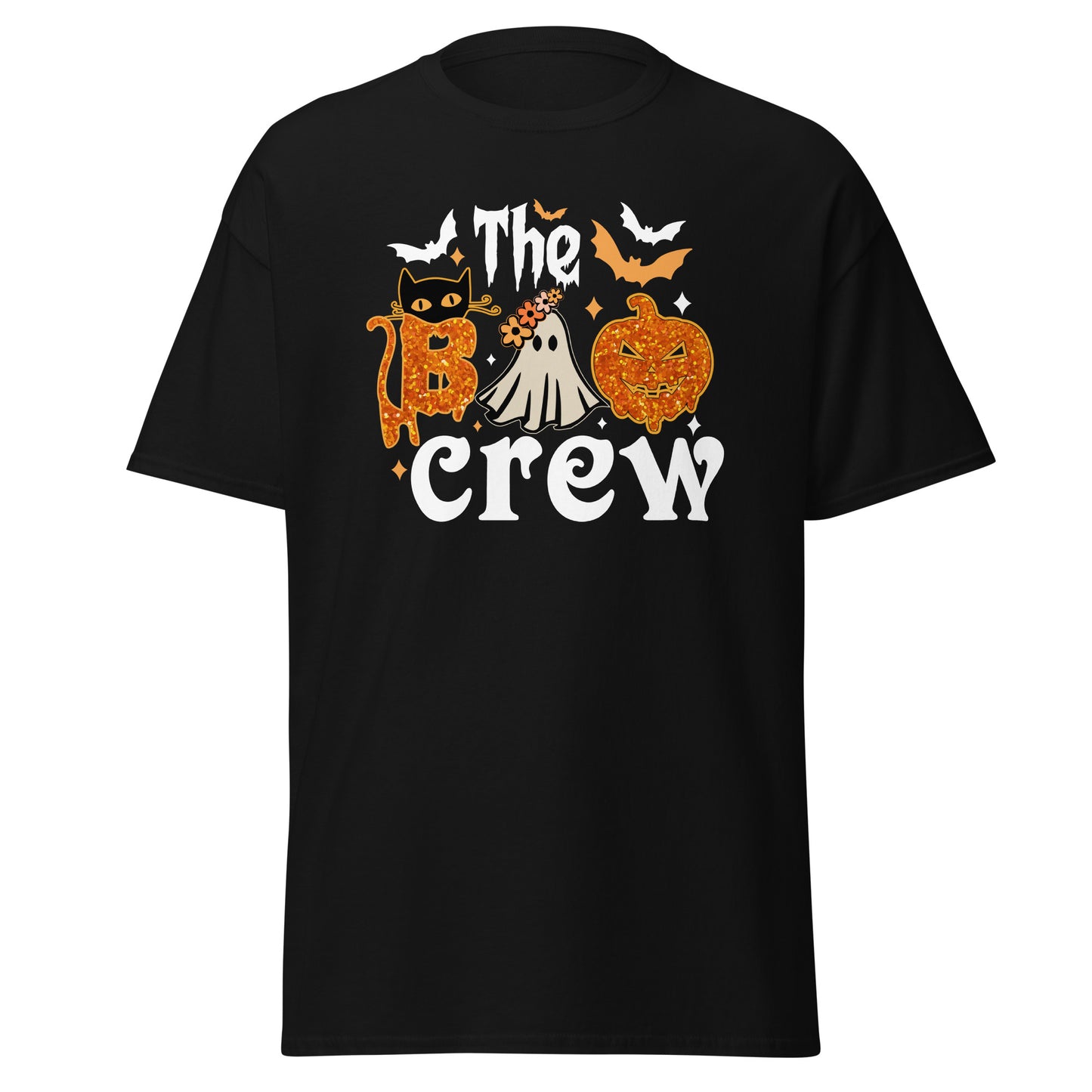 The boo crew, camiseta de algodón pesado de estilo suave con diseño de Halloween