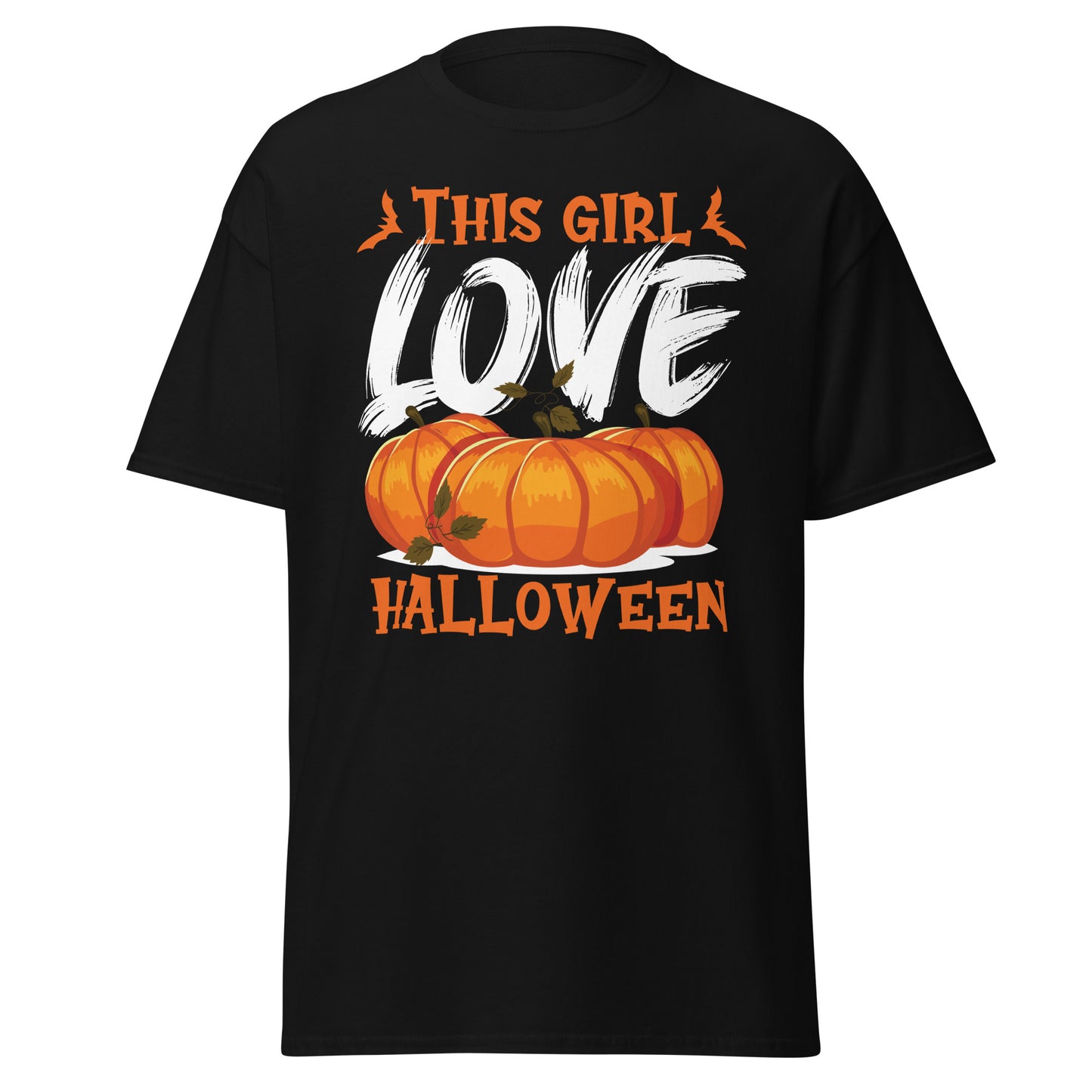 Esta chica ama Halloween, camiseta de algodón pesado de estilo suave con diseño de Halloween