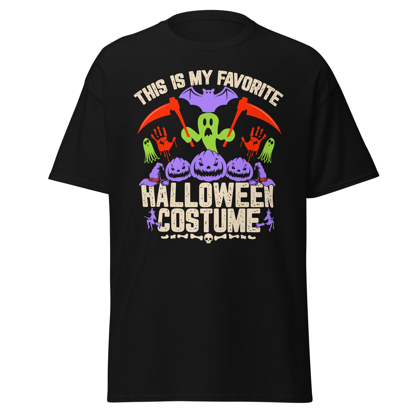 DAS IST MEIN LIEBLINGS-HALLOWEEN-KOSTÜM, weiches T-Shirt aus schwerer Baumwolle im Halloween-Design