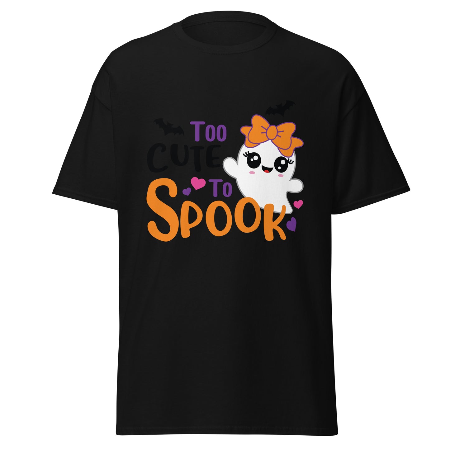 Too Cute to Spook , Halloween Design Soft Style Heavy Cotton T-Shirt