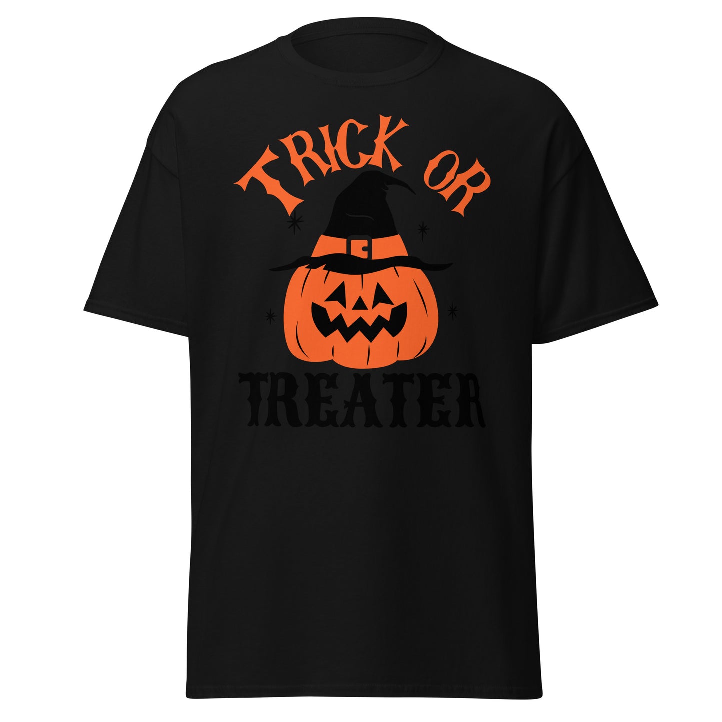 Treat Or Treater, camiseta de algodón pesado de estilo suave con diseño de Halloween