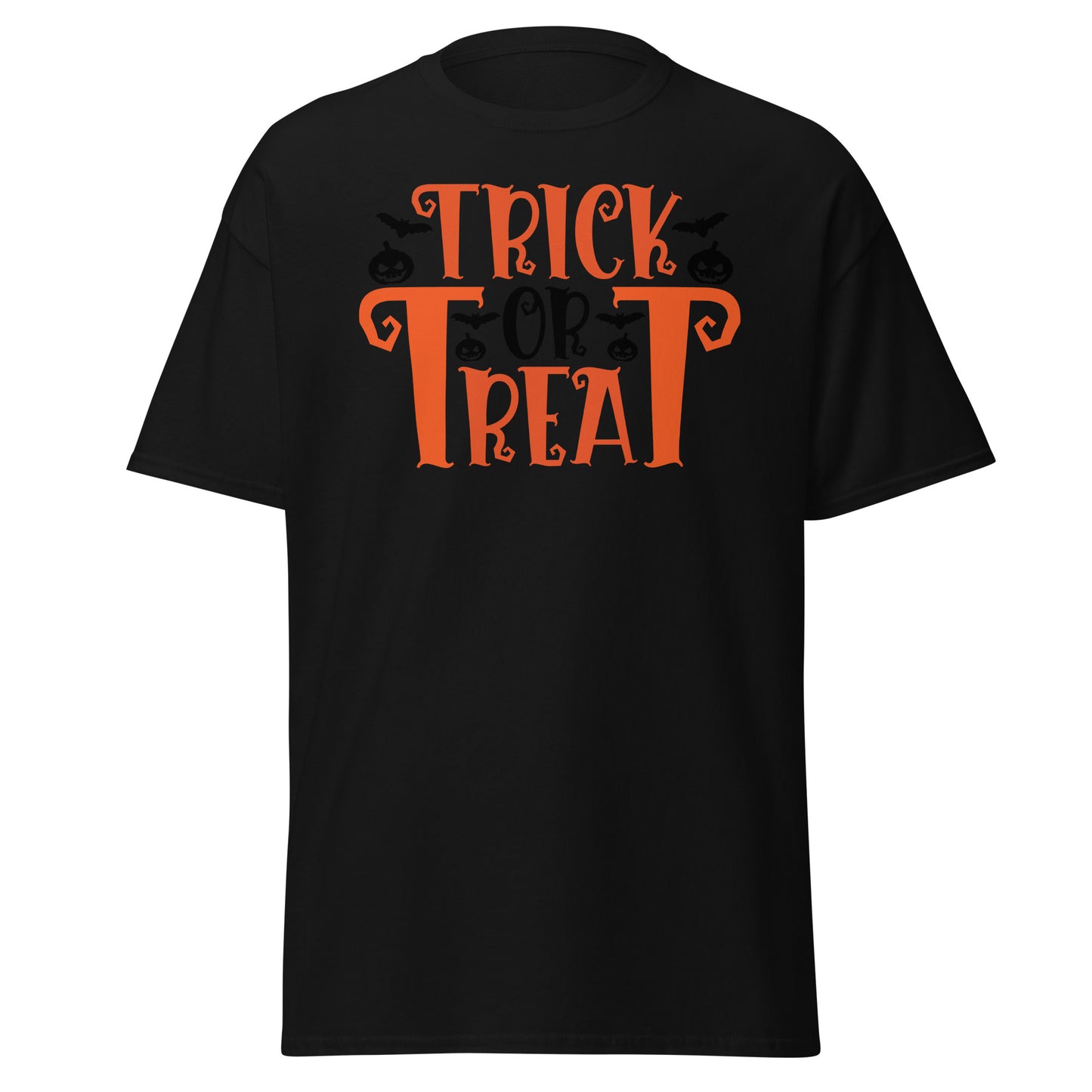 Truco o trato de Halloween, camiseta de algodón pesado de estilo suave con diseño de Halloween