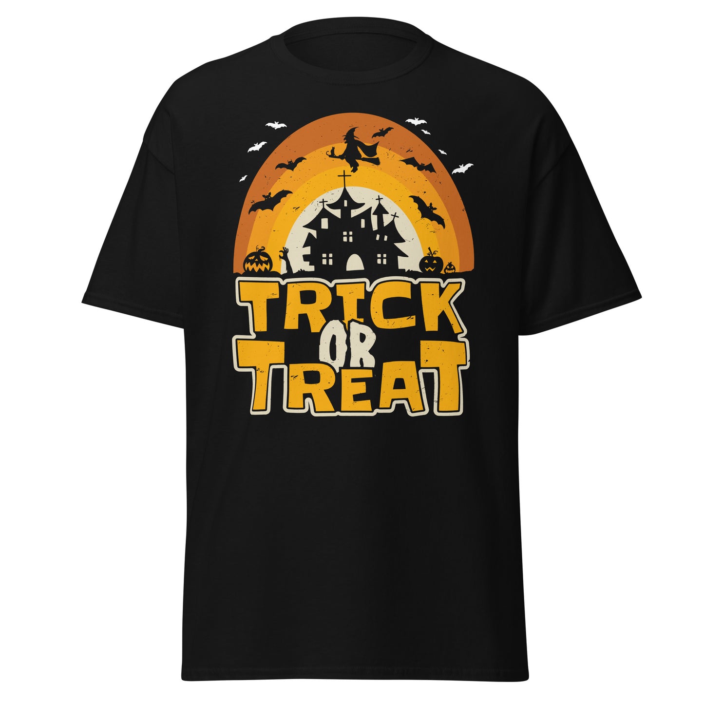 TRICK OR TREAT , Halloween Design Soft Style Heavy Cotton T-Shirt