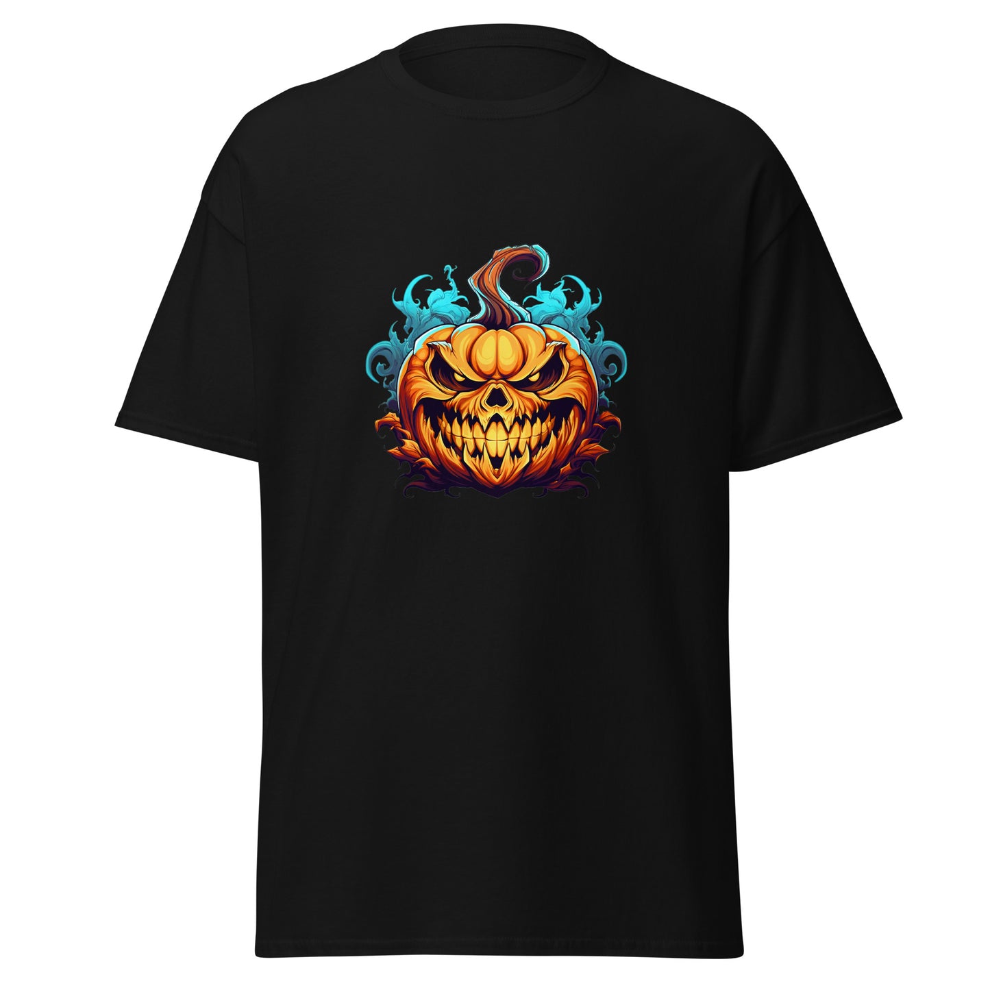 Watercolor Halloween Pumpkin , Halloween Design Soft Style Heavy Cotton T-Shirt