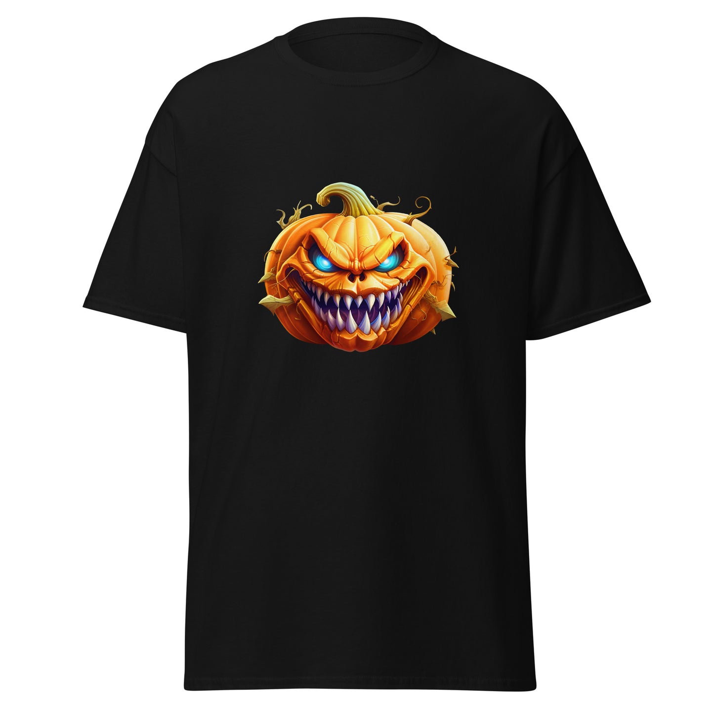 Watercolor Halloween Pumpkin , Halloween Design Soft Style Heavy Cotton T-Shirt