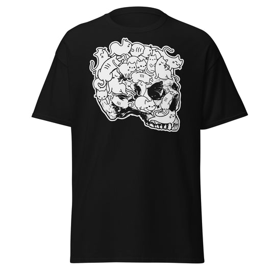 Cat Skull Kitty Skeleton: Halloween Soft Tee