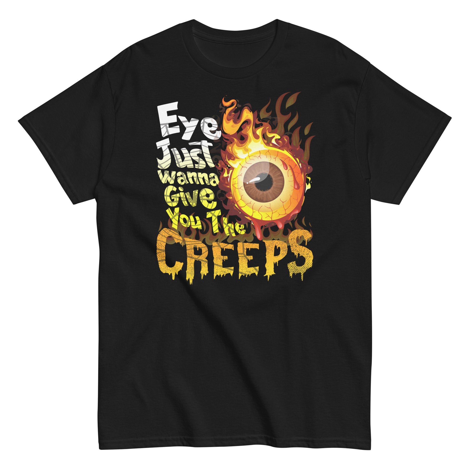 Halloween Graphic Tee - Creepy Eye Vibes