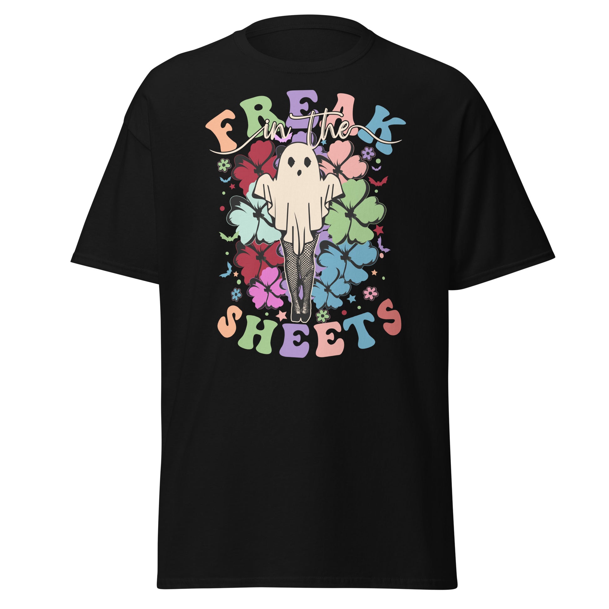 Freak In The Sheets Retro Spooky T-Shirt - Halloween Vibes