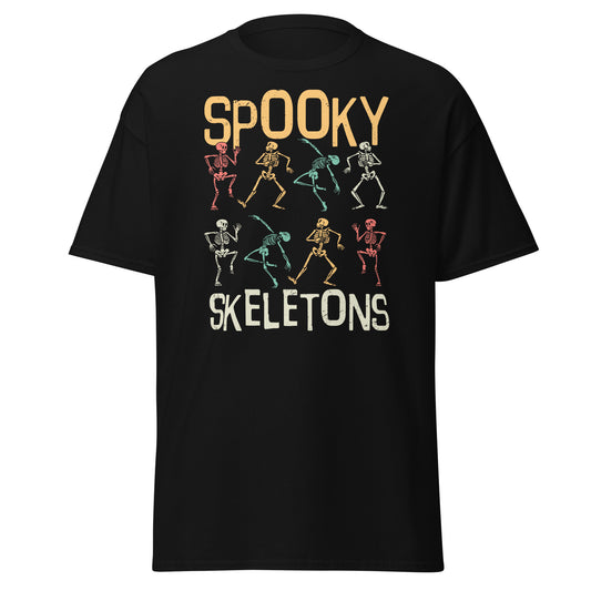 Spooky Vibes: Skeletons Halloween Tee