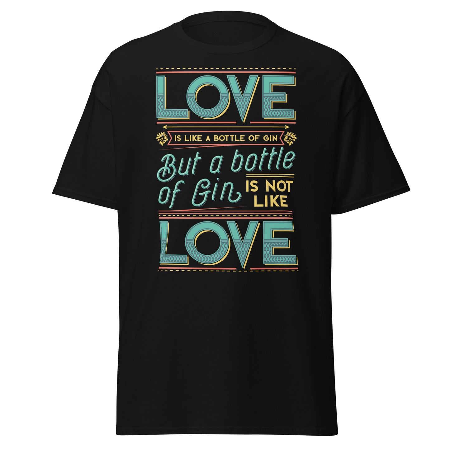 Love But a Bottle of Gin &amp; Tonic, weiches T-Shirt aus schwerer Baumwolle im Halloween-Design