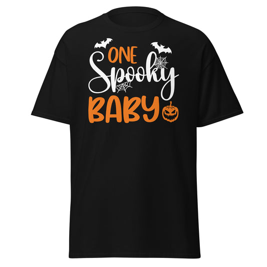 One Spooky Baby , Halloween Design Soft Style Heavy Cotton T-Shirt