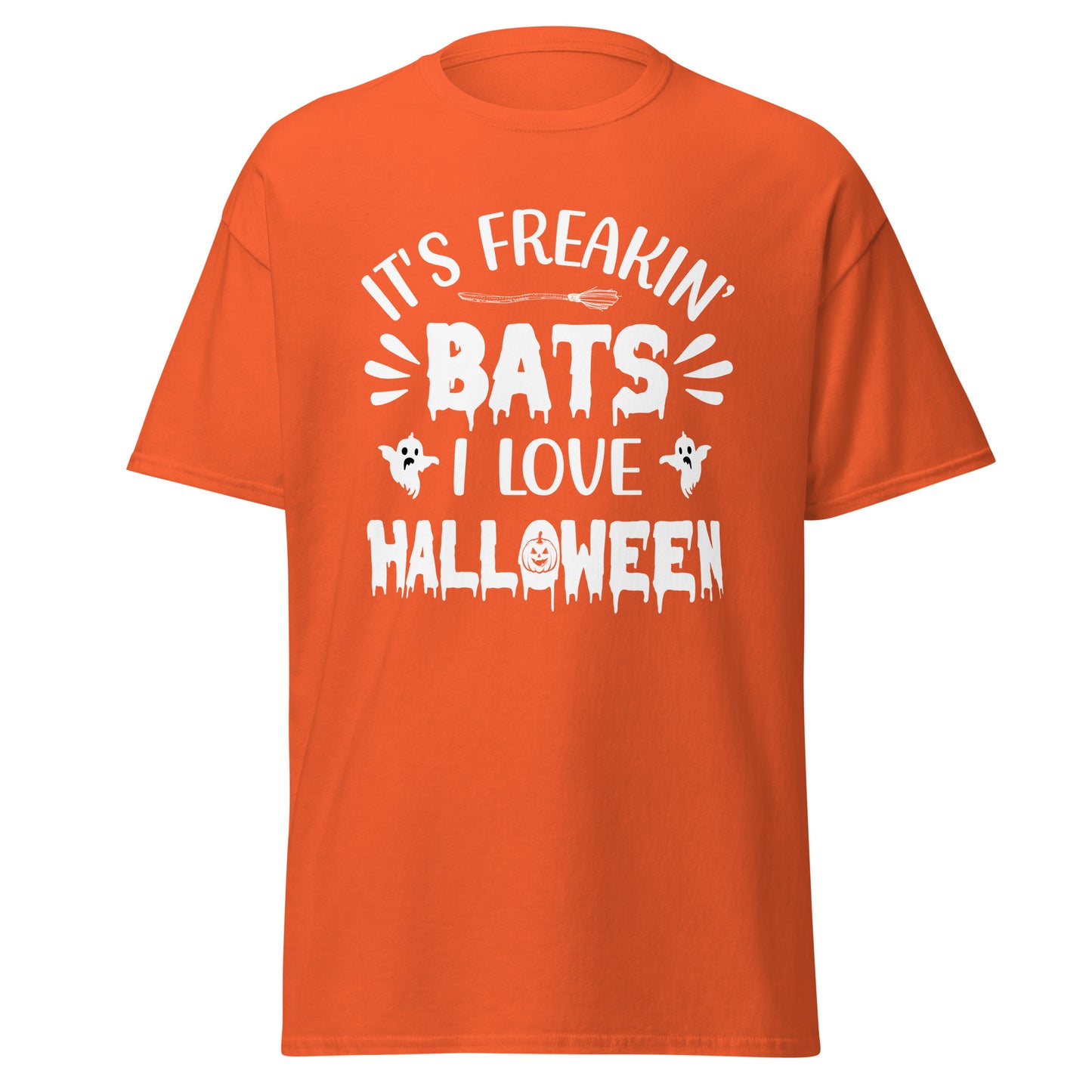 Es sind verdammte Fledermäuse, ich liebe Halloween, weiches T-Shirt aus schwerer Baumwolle im Halloween-Design