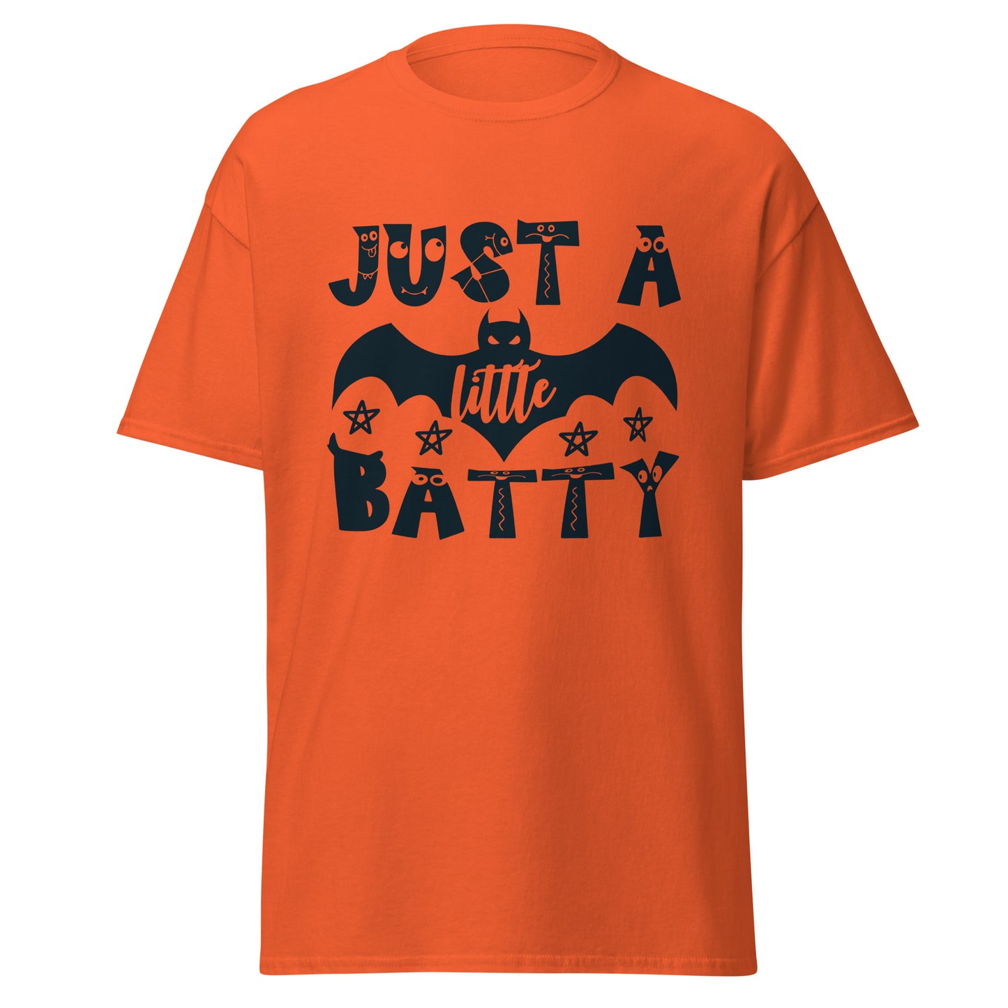 Just A Little Batty , Halloween Design Soft Style Heavy Cotton T-Shirt