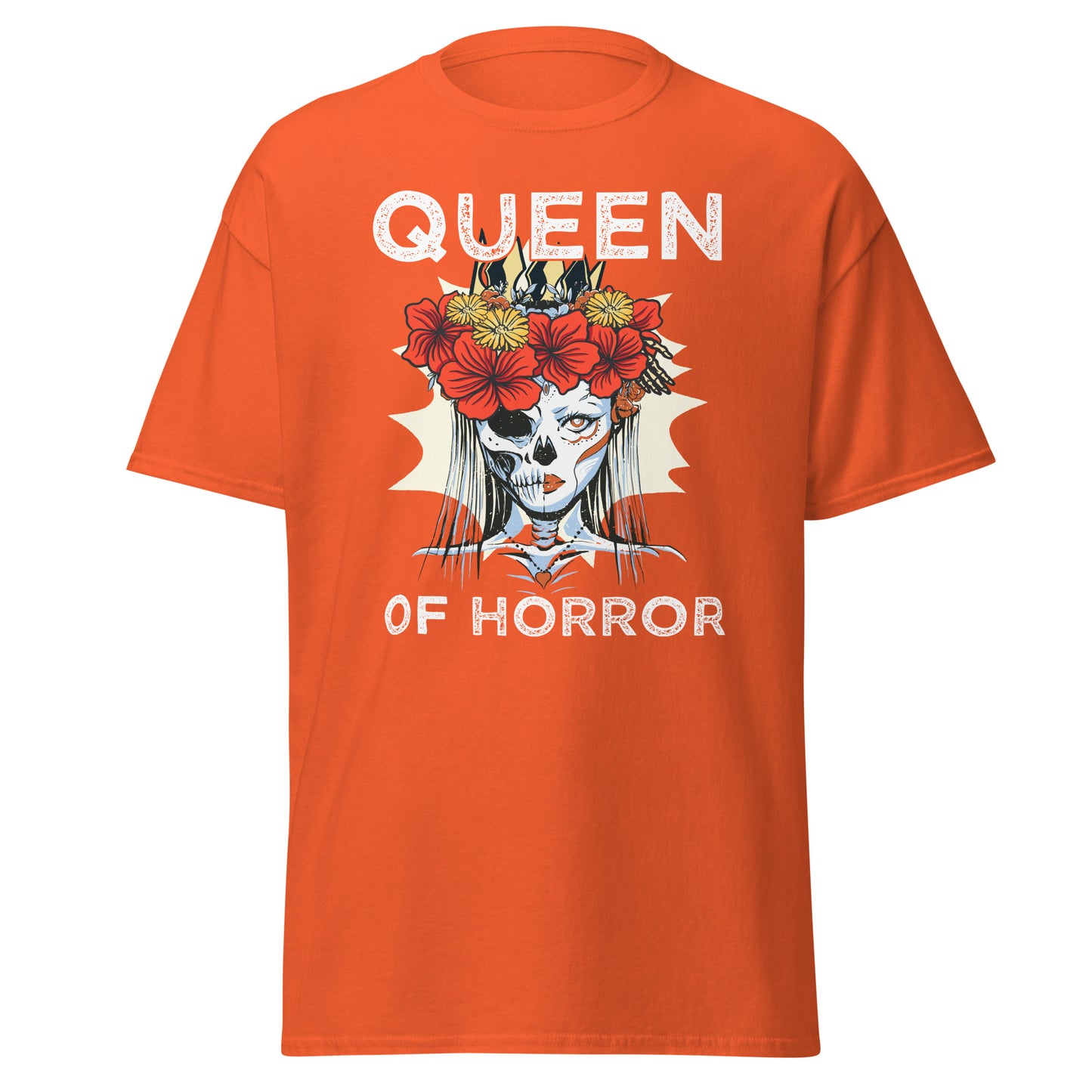 Queen of Horror , Halloween Design Soft Style Heavy Cotton T-Shirt