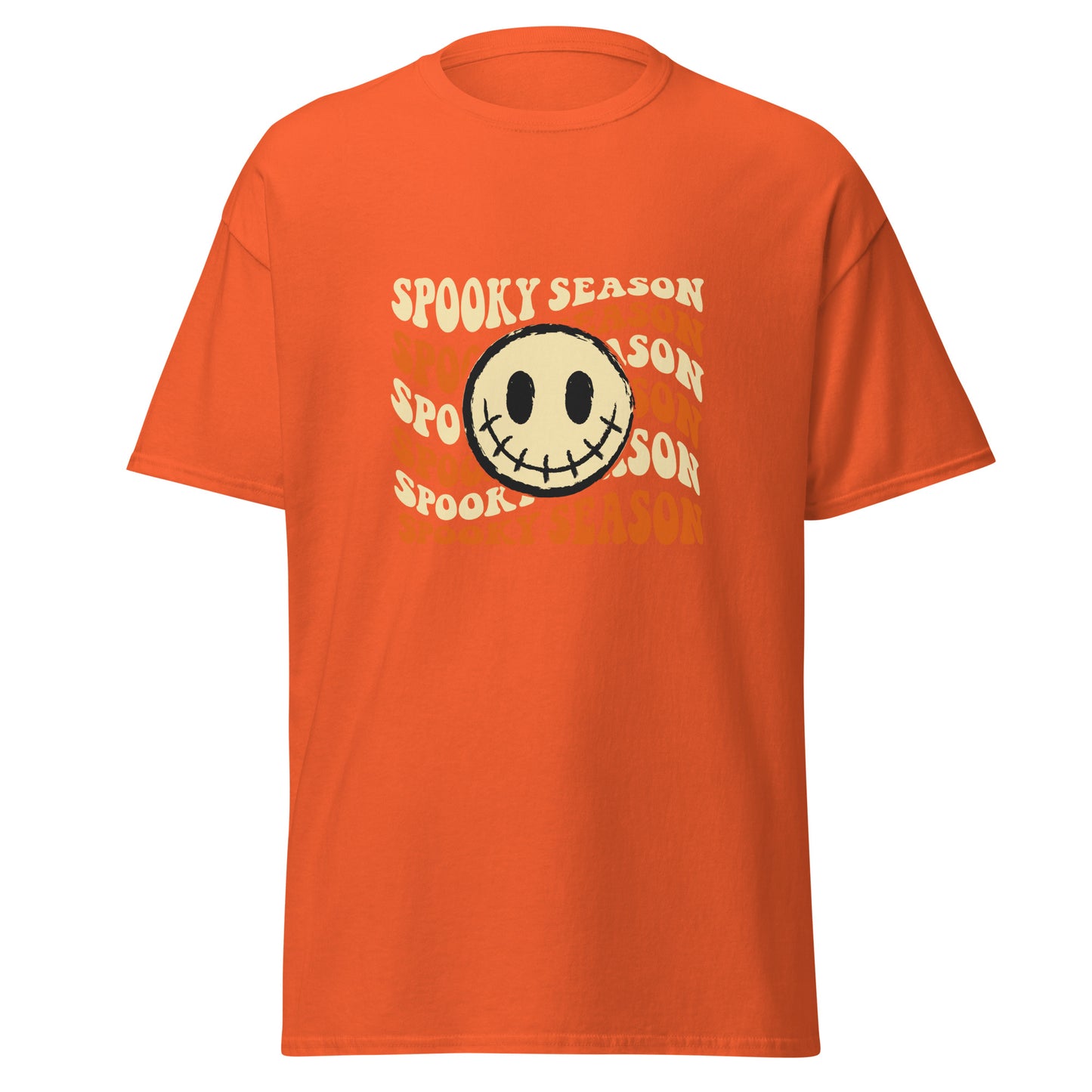 SPOOKY SEASON , Halloween Design Soft Style Heavy Cotton T-Shirt