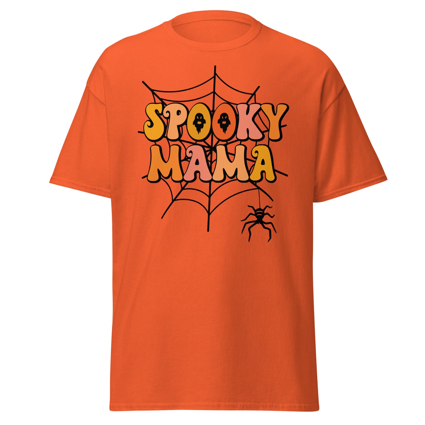 SPOOKY MaMa , Halloween Design Soft Style Heavy Cotton T-Shirt