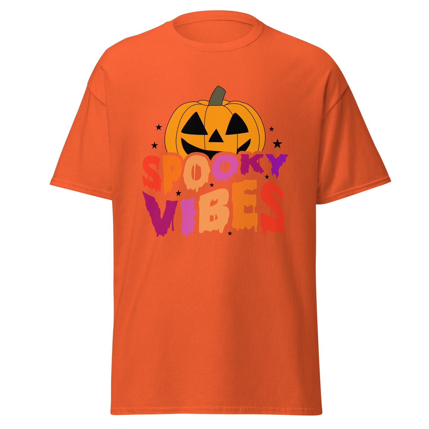 Spooky Vibes, camiseta de algodón pesado de estilo suave con diseño de Halloween