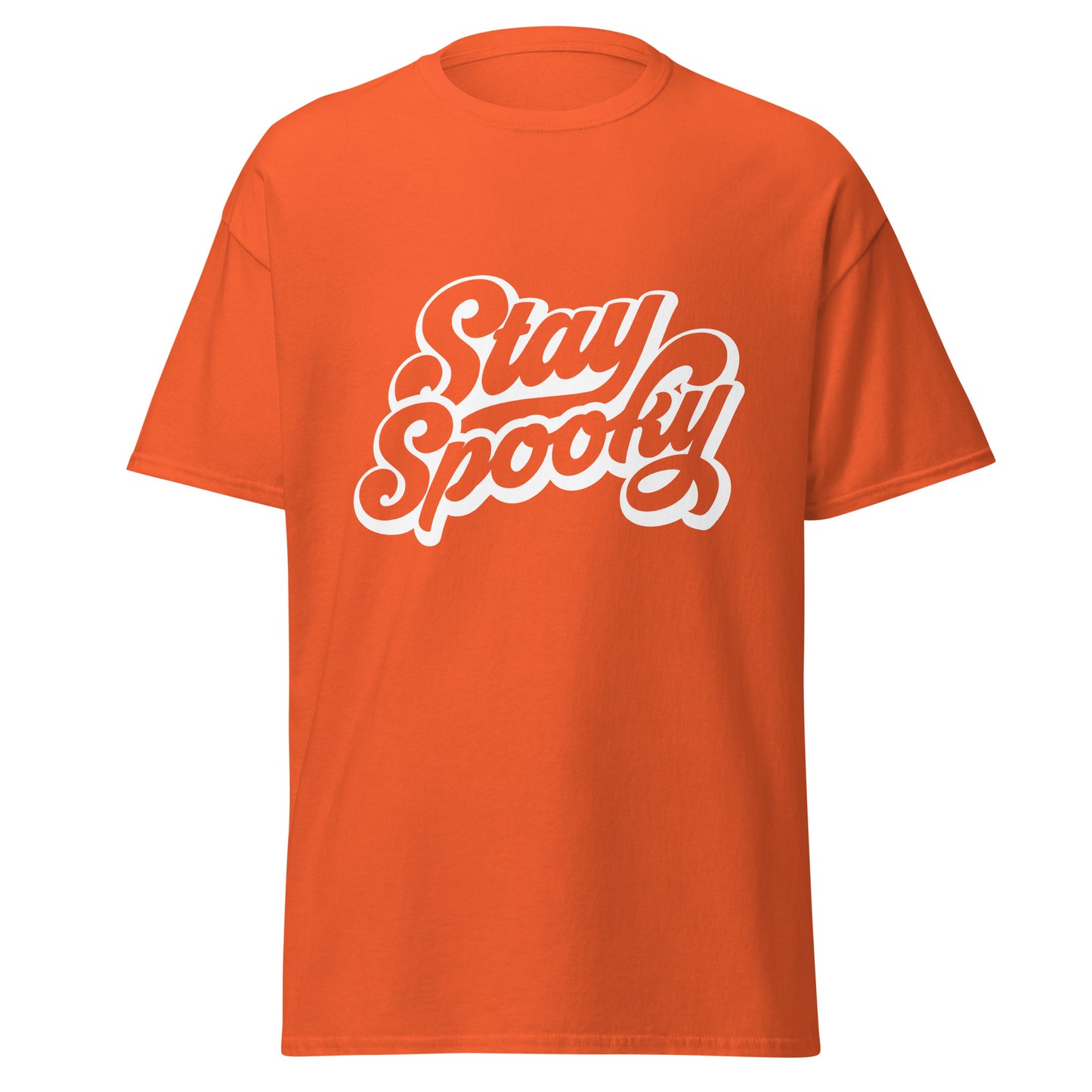 Stay Spooky, camiseta de algodón pesado de estilo suave con diseño de Halloween