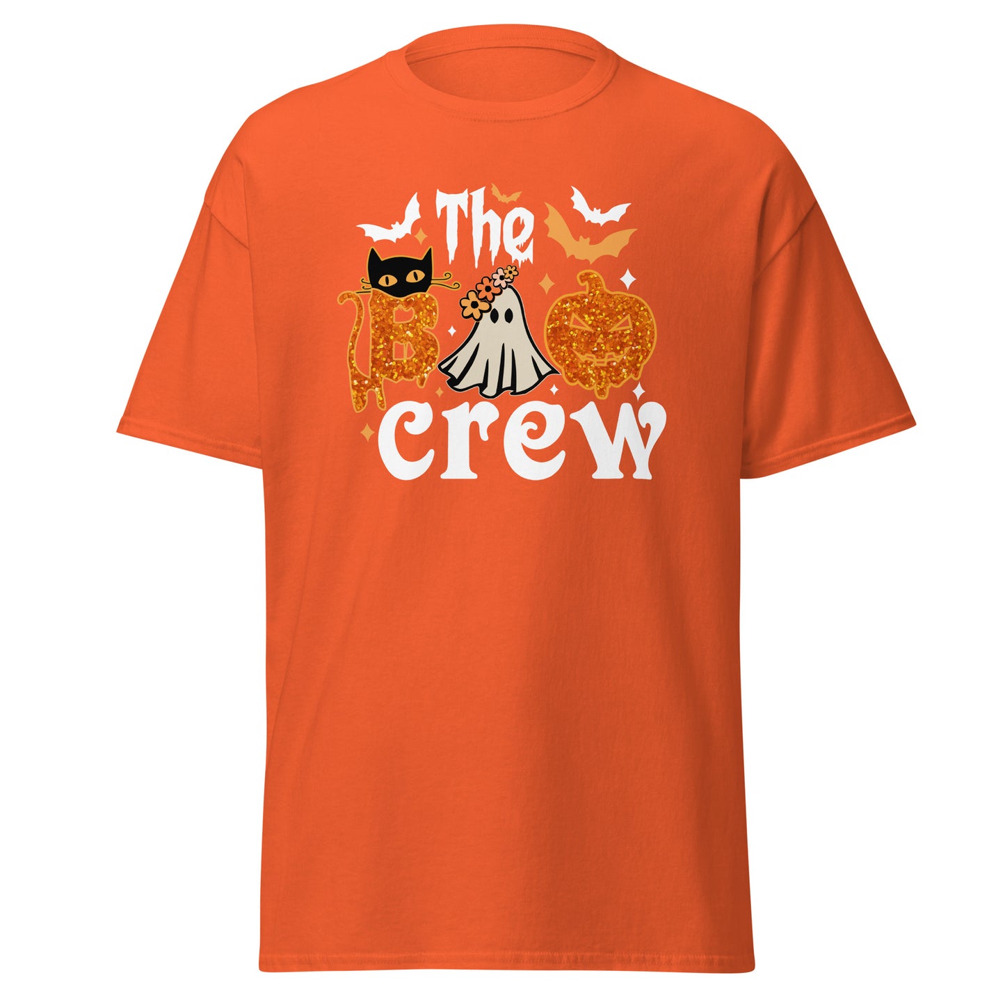 The boo crew, camiseta de algodón pesado de estilo suave con diseño de Halloween