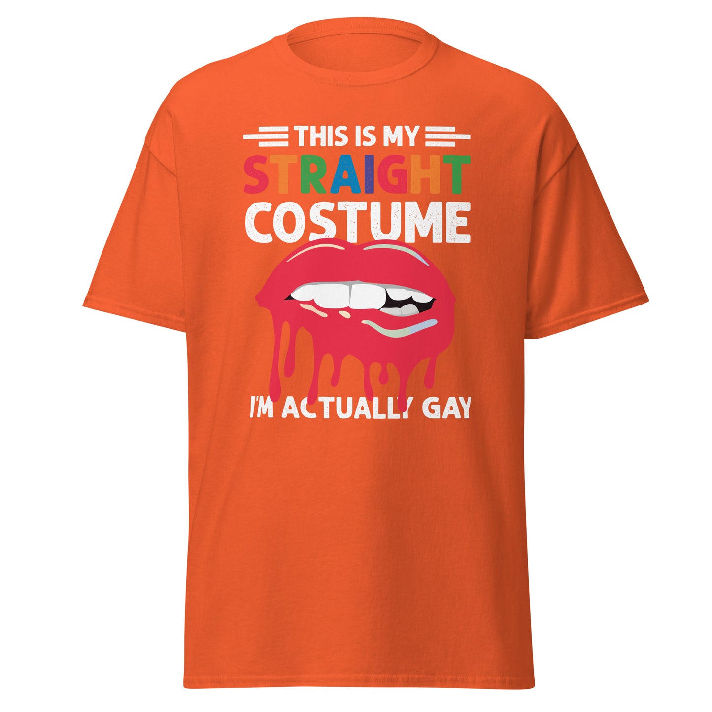 This is My Straight Costume I'm Actually Gay , Halloween Design Soft Style Heavy Cotton T-Shirt