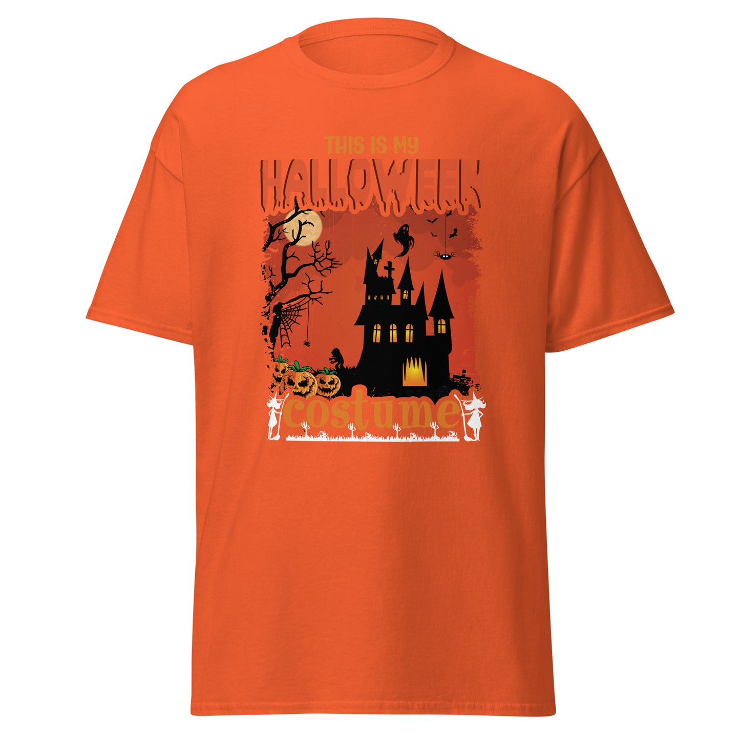 Este es mi disfraz de Halloween, camiseta de algodón pesado de estilo suave con diseño de Halloween