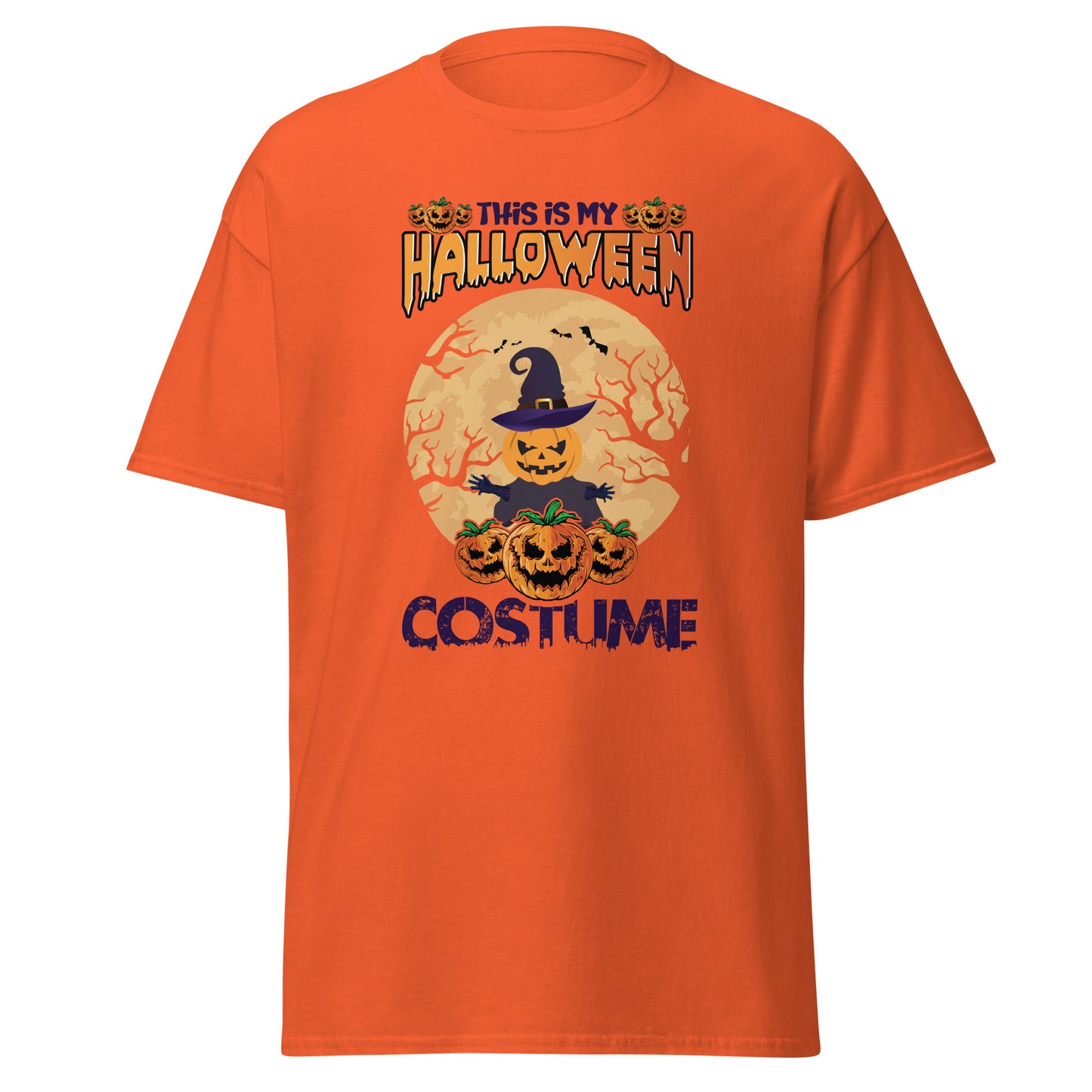 Este es mi disfraz de Halloween, camiseta de algodón pesado de estilo suave con diseño de Halloween