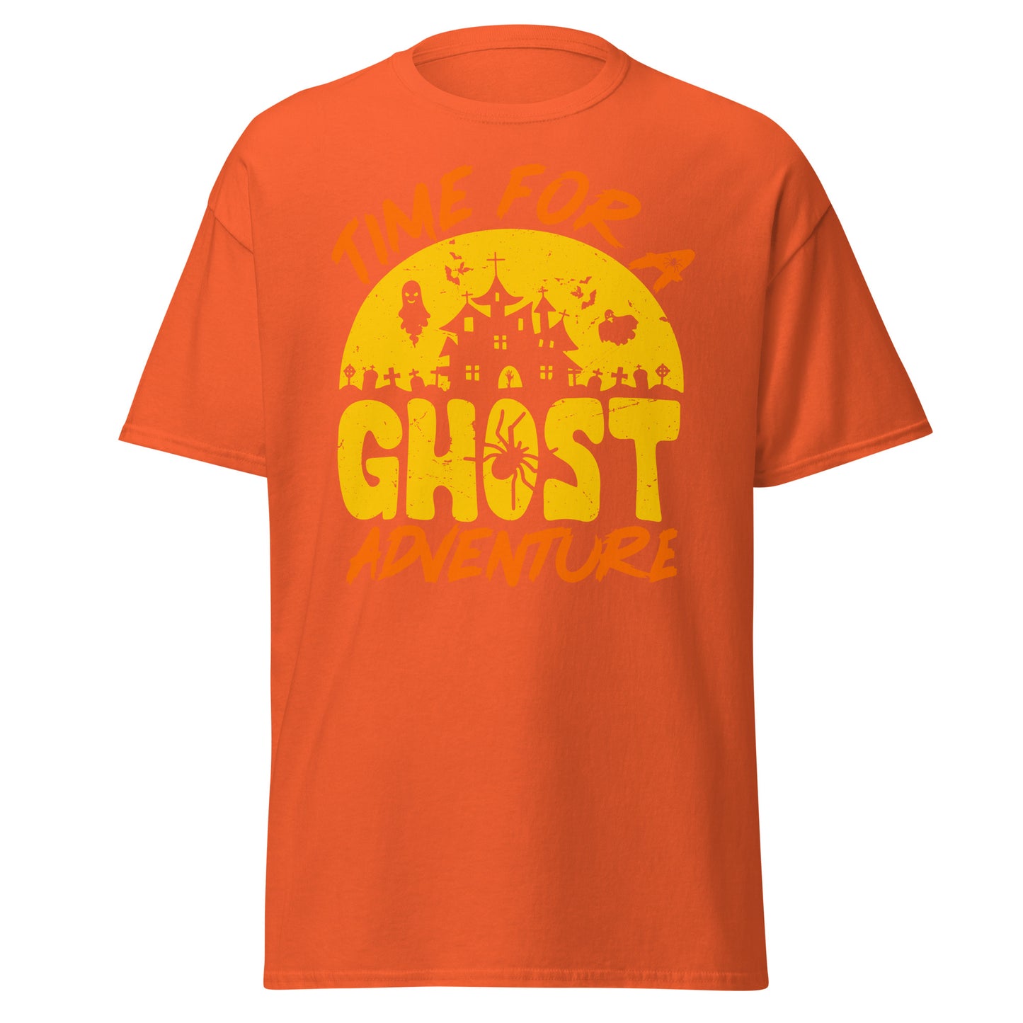 Es hora de una aventura de fantasmas, camiseta de algodón pesado de estilo suave con diseño de Halloween