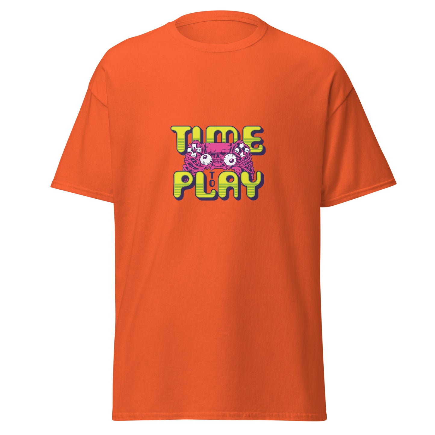 Time To Play , Halloween Design Soft Style Heavy Cotton T-Shirt